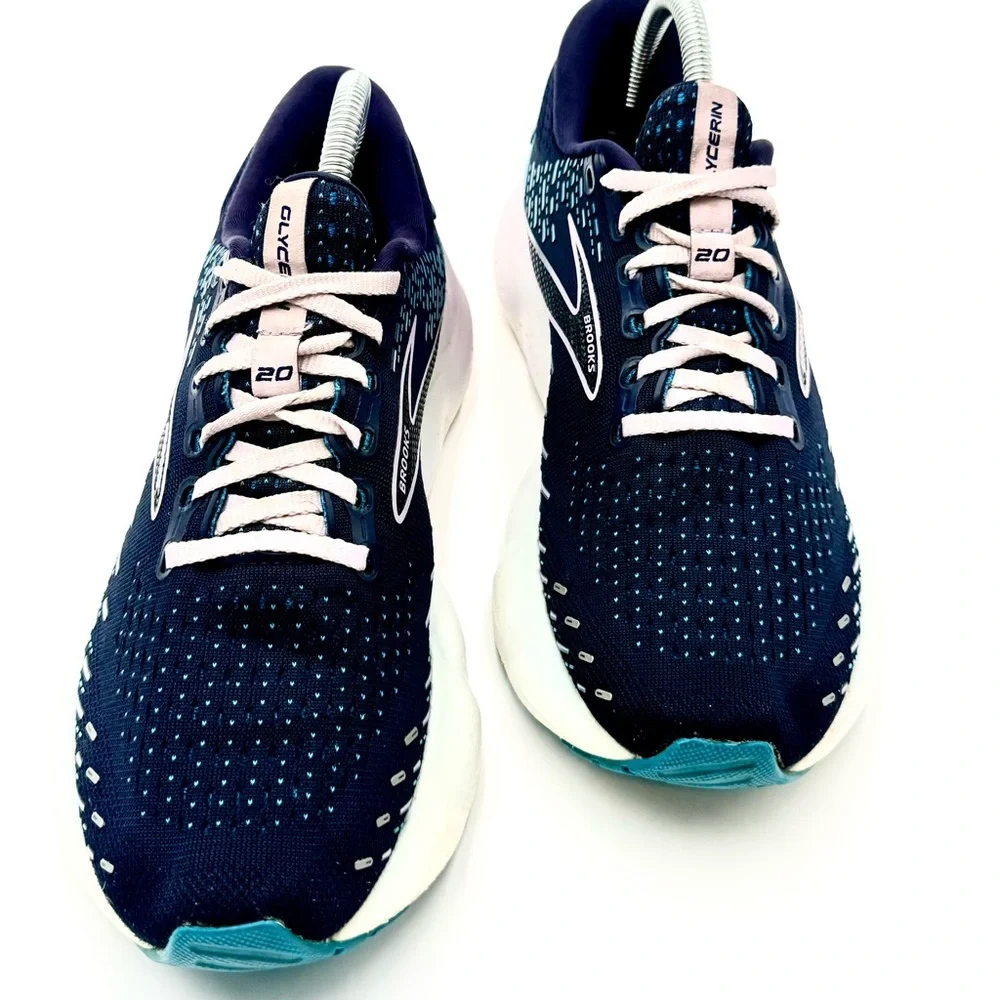 Brooks Women's Running Shoes - Navy‎ with Light Pink